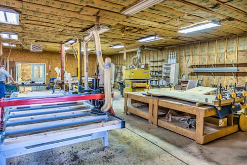 Machinery used to sand and flatten wood